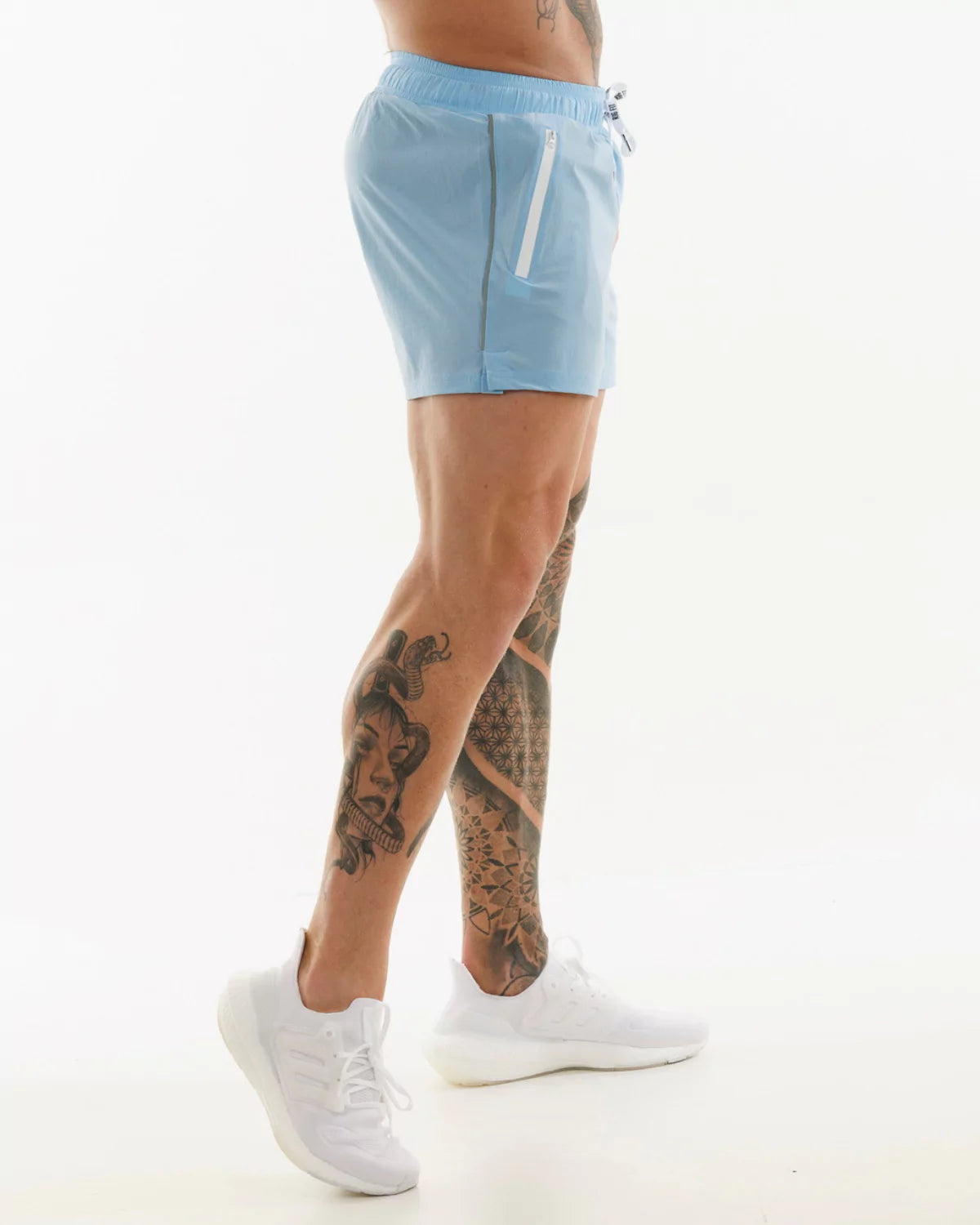Light blue running shorts hotsell